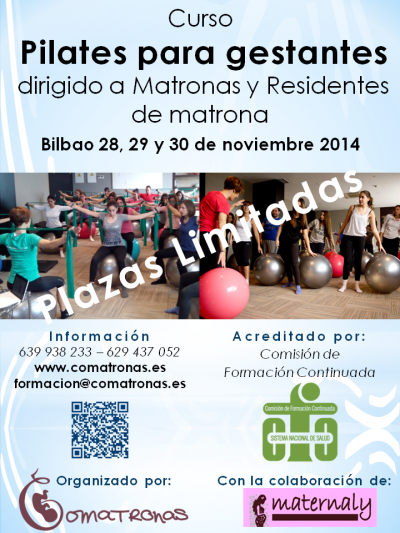 Pilates para matronas - Bilbao, noviembre 2014 - Acreditado por la Comisión de Formación Continuada