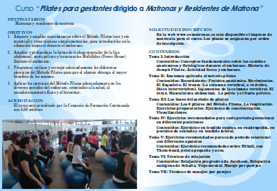 Diptico (2) Curso de pilates para matronas - Murcia febrero 2015