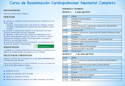 Curso de RCP Neonatal en Málaga